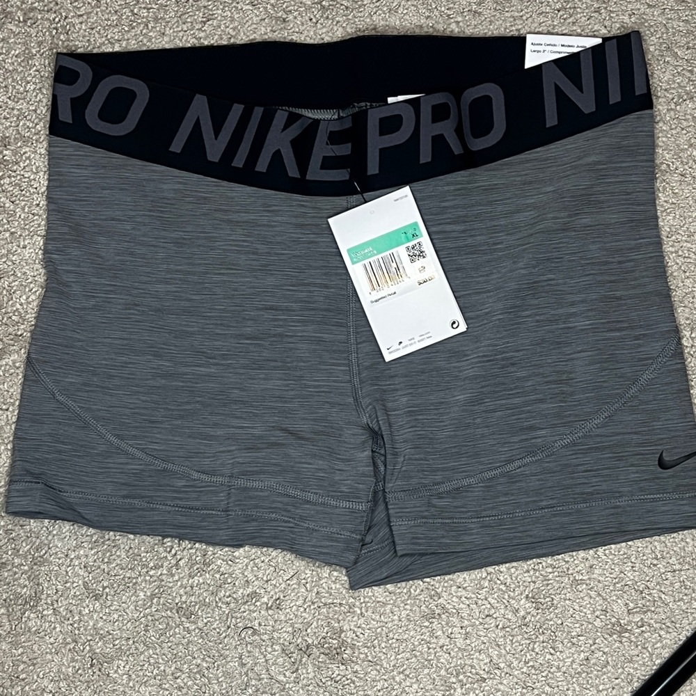 Nike Gray Athletic Shorts Compression Fit